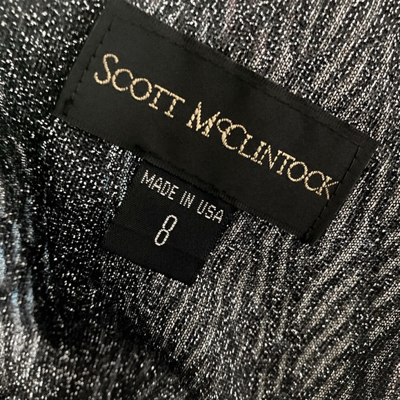 Vintage Scott McClintock Duo-Tone Metallic Shimmer Dress - Picture 6 of 6